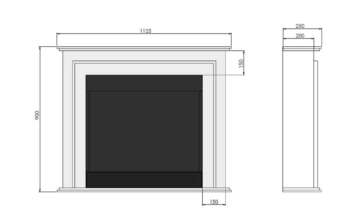 bioethanol fireplace Portal 1 from Simplefire