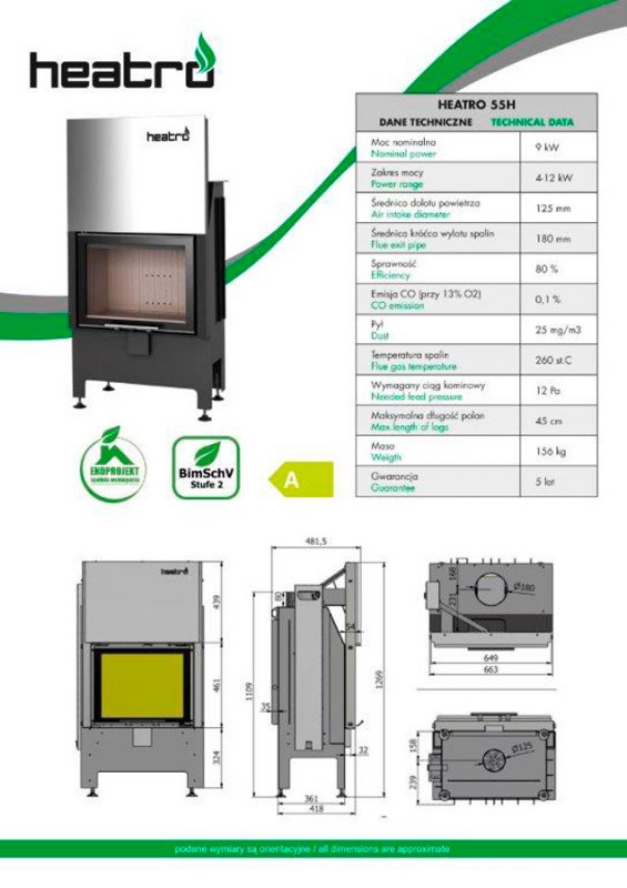 Kamineinsatz HEATRO 55H