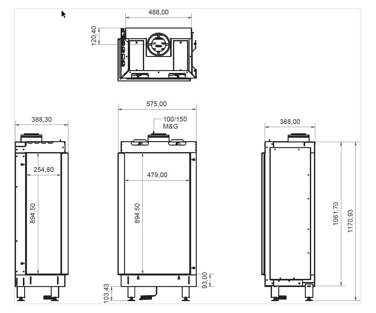 Wanders Gaskamin Lenga 500 AB-AE Edge