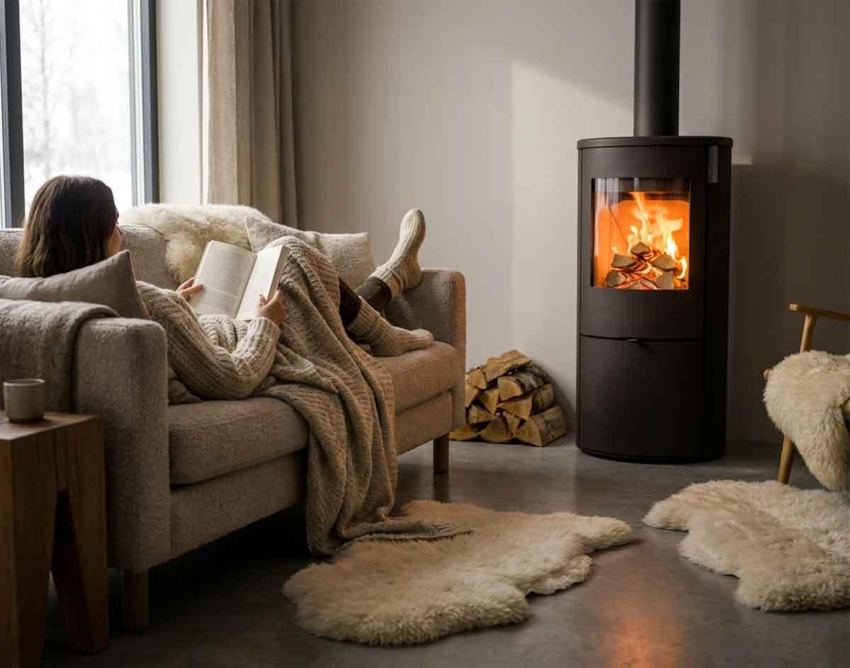 Wanders Kaminofen Kelio Box M mit Tür