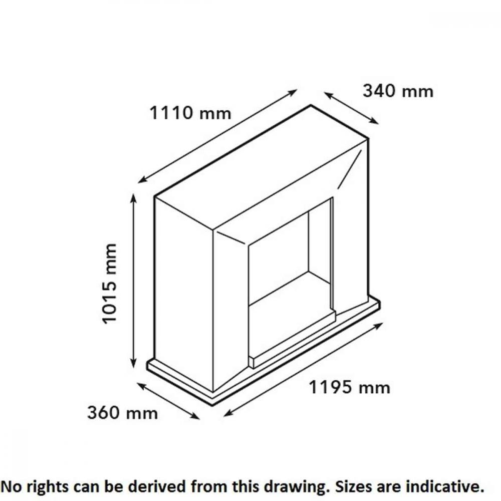 Electric fireplace Xaralyn Nero Optimyst