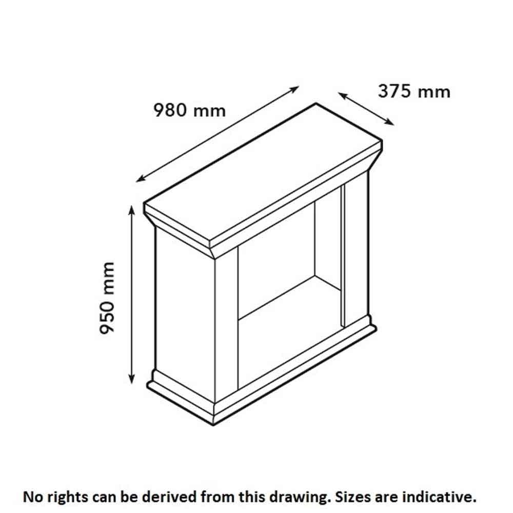 Ethanol fireplace Xaralyn Cadiz Stone White Classic