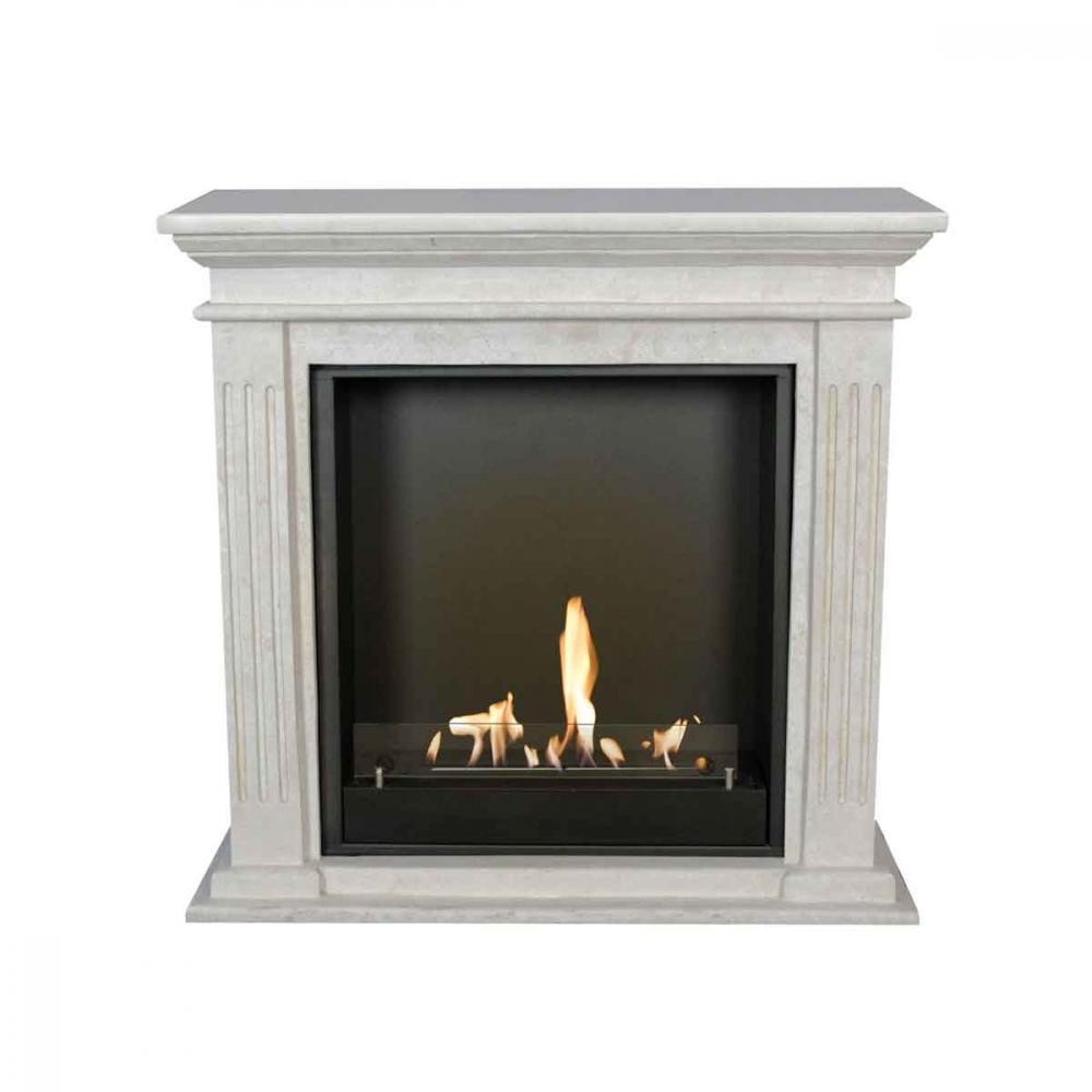 Ethanol fireplace Xaralyn Cadiz Stone White