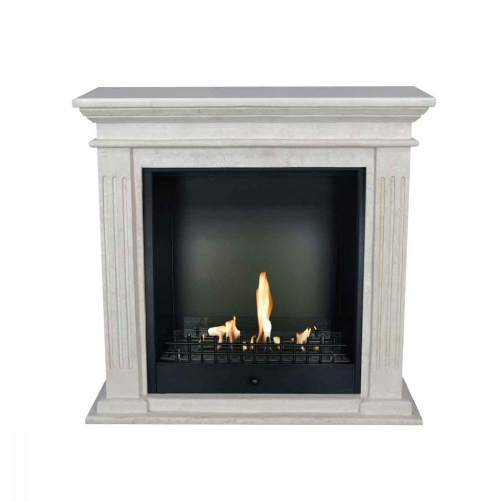 Ethanol fireplace Xaralyn Cadiz Stone White Classic