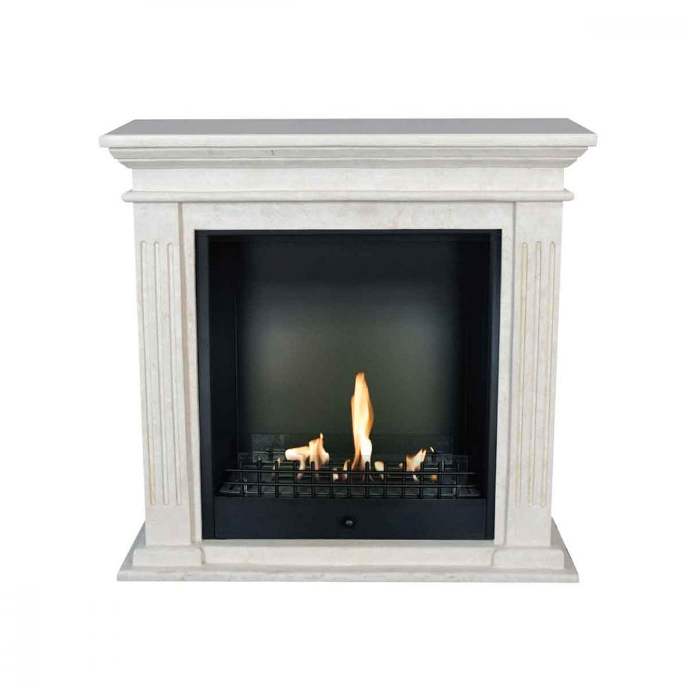 Ethanol fireplace Xaralyn Cadiz Stone White Classic