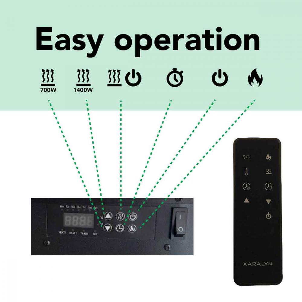 Xaralyn Elektrowandkamin Disegno XL90
