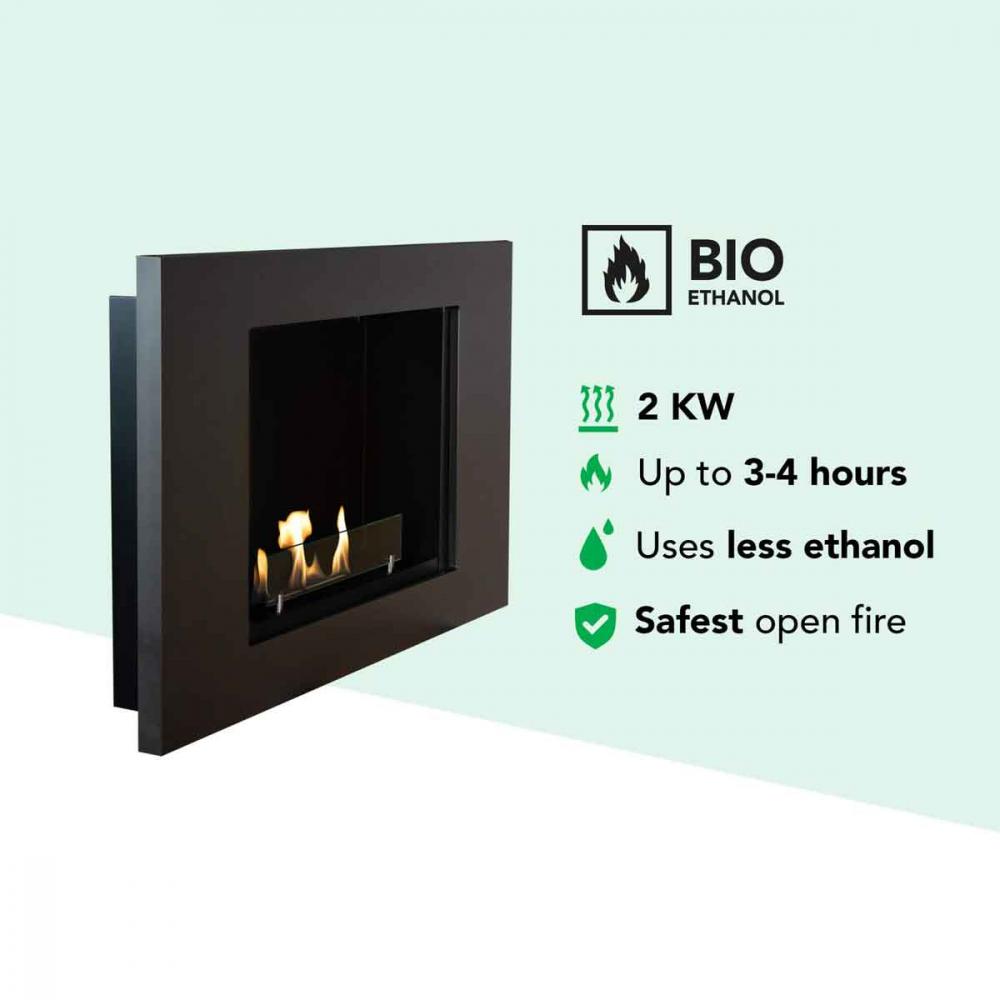 Xaralyn wall mounted ethanol fireplace Goya