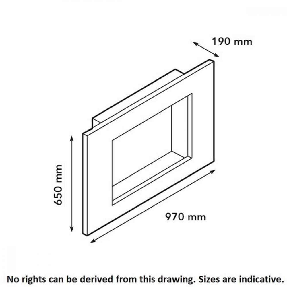 Xaralyn wall mounted ethanol fireplace Goya