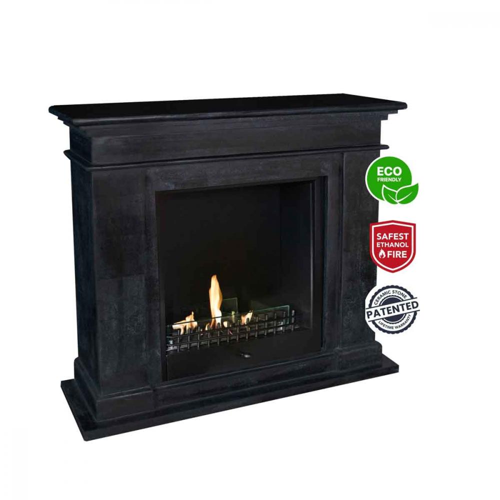 Ethanol fireplace Xaralyn Kos Stone anthracite Classic