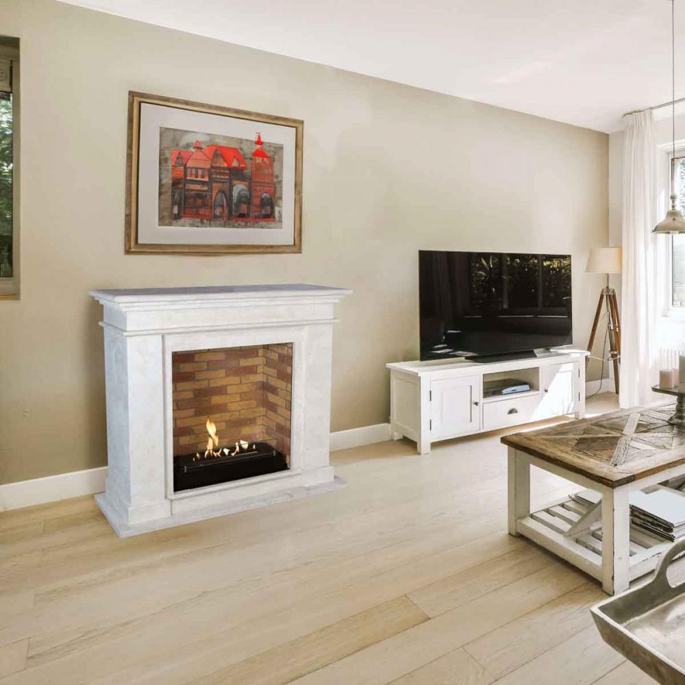 Xaralyn Bioethanolkamin Kos Stein Weiß Steindekor