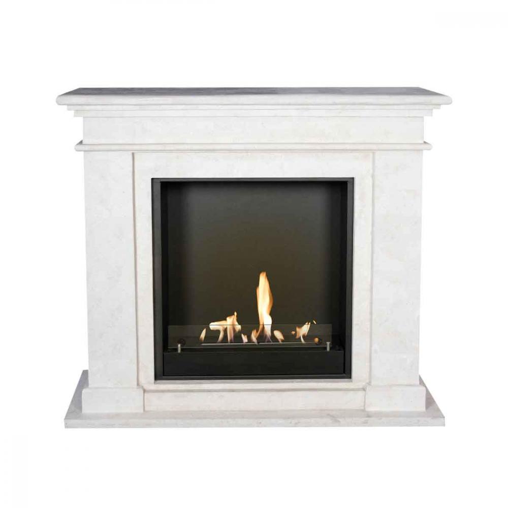 Ethanol fireplace Xaralyn Kos Stone white