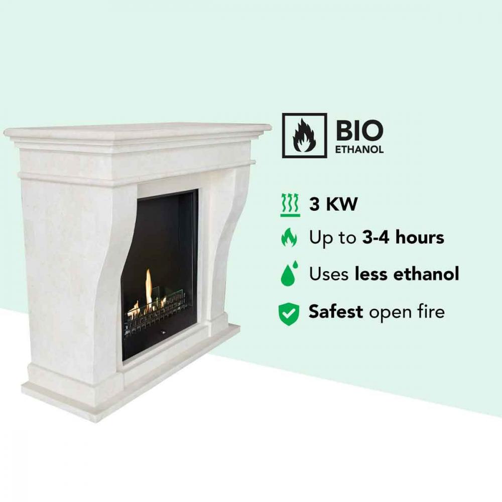 Ethanol fireplace Xaralyn Kreta Stone