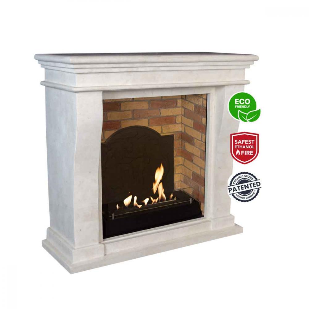 Ethanol fireplace Xaralyn Kreta Mini Medaillon white