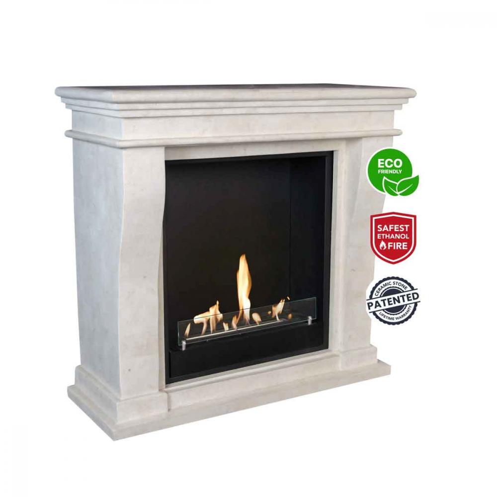 Xaralyn Bioethanolkamin Kreta Mini Stein weiß