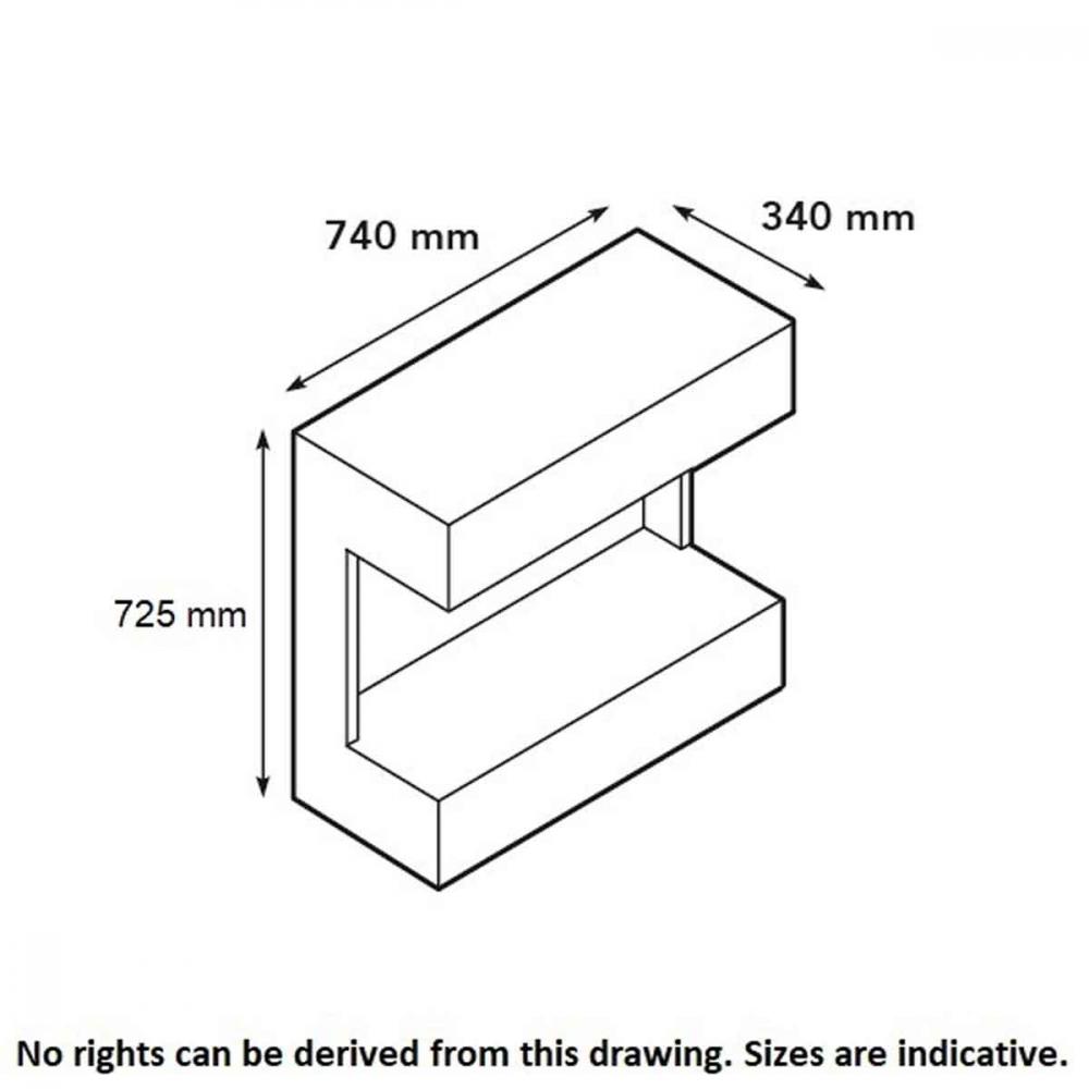 Xaralyn wall mounted ethanol fireplace Lucca