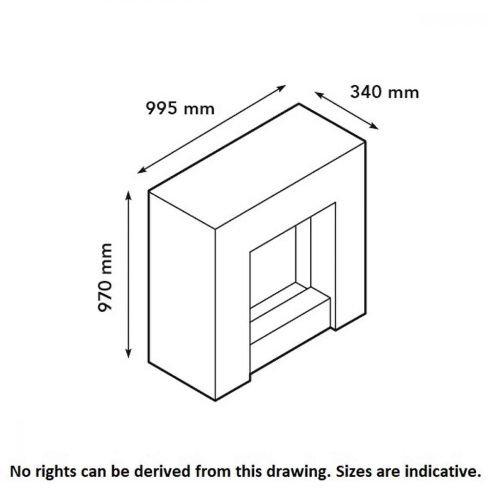 Electric fireplace Xaralyn Milos Levico