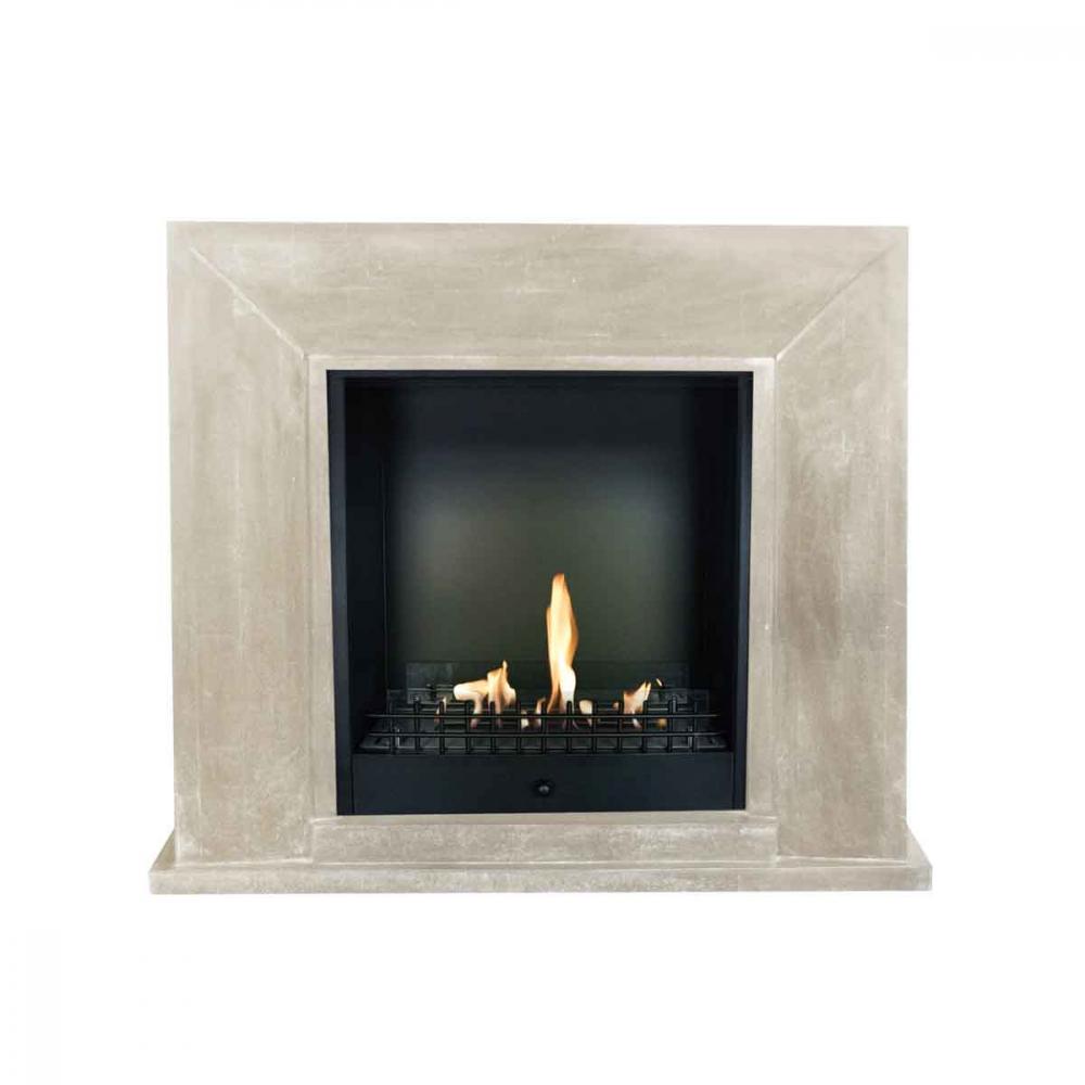 Ethanol fireplace Xaralyn Nero Stone White Classic