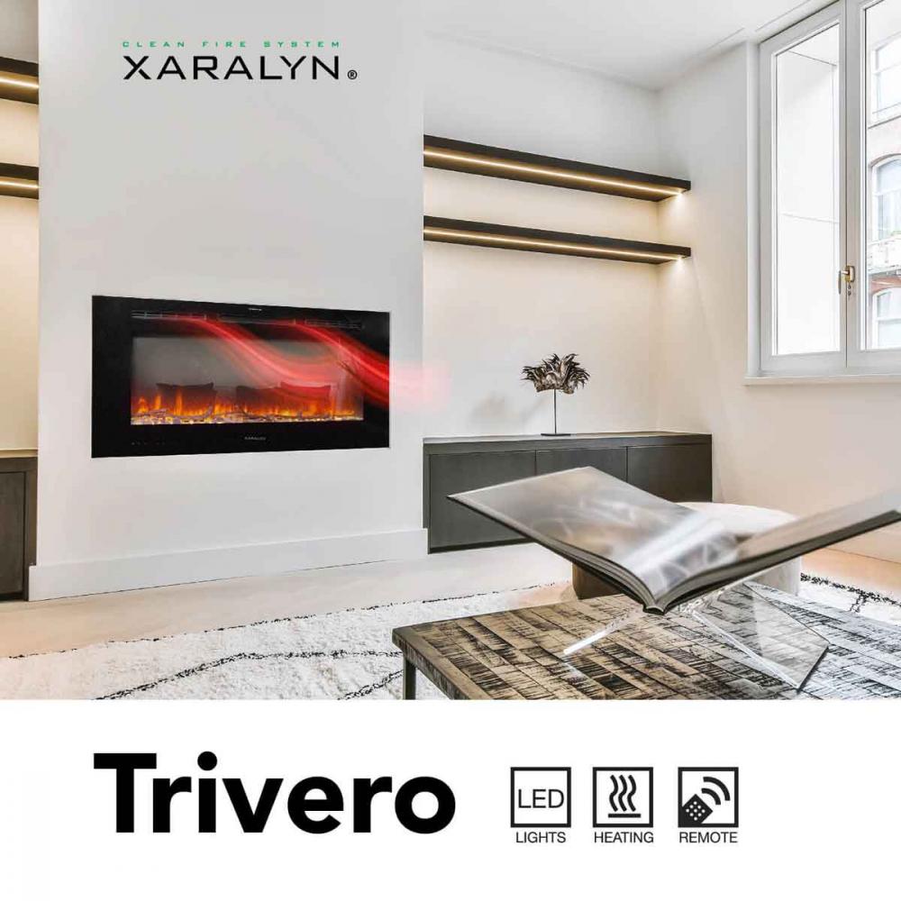 Electric built-in fireplace Xaralyn Trivero 130 FH