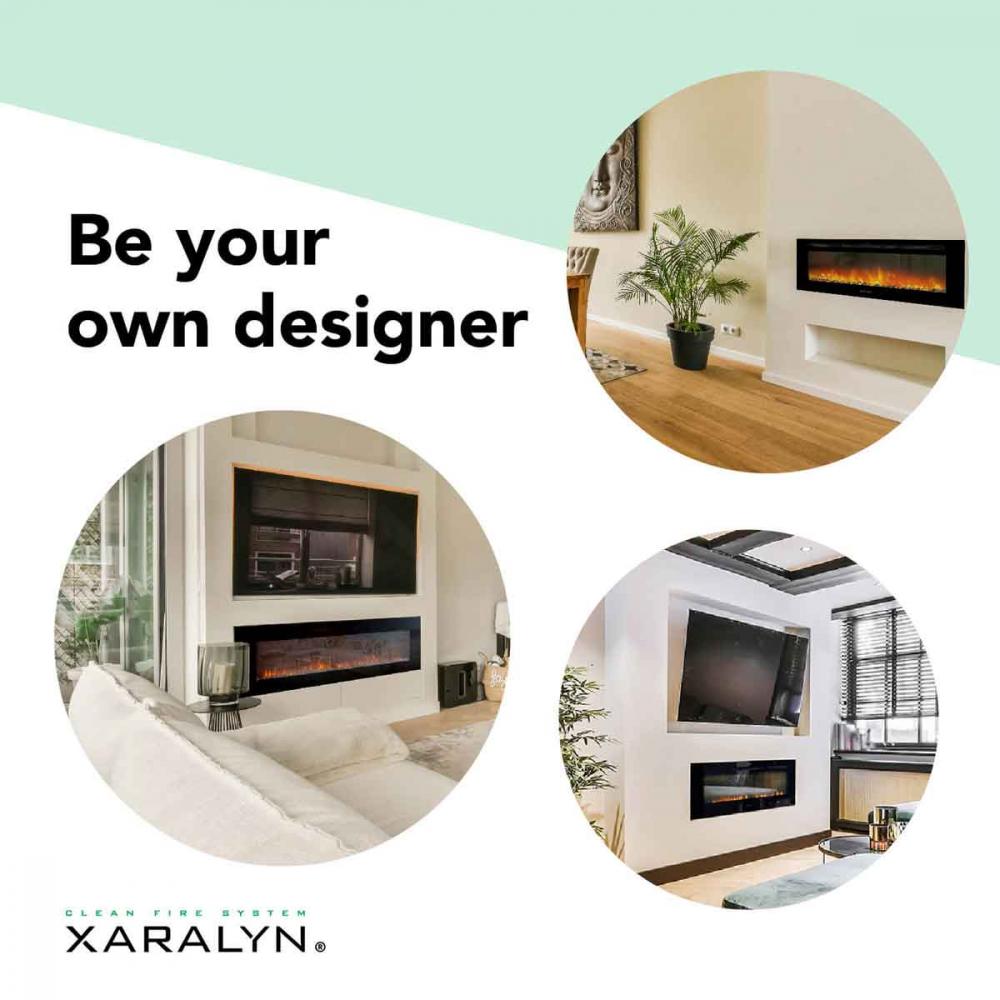 Electric built-in fireplace Xaralyn Trivero 130 FH